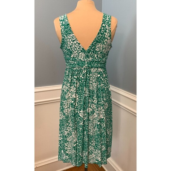 Daisy Fuentes Dress Womens M Fit & Flare Sleeveless V-Neck Midi Floral Stretch - Picture 2 of 7